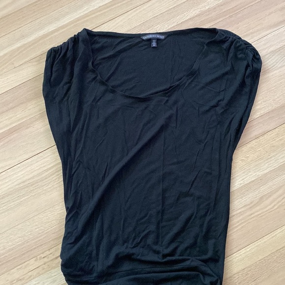 NWOT Victoria’s Secret Black Dress with Ruching Sides - Picture 3 of 6